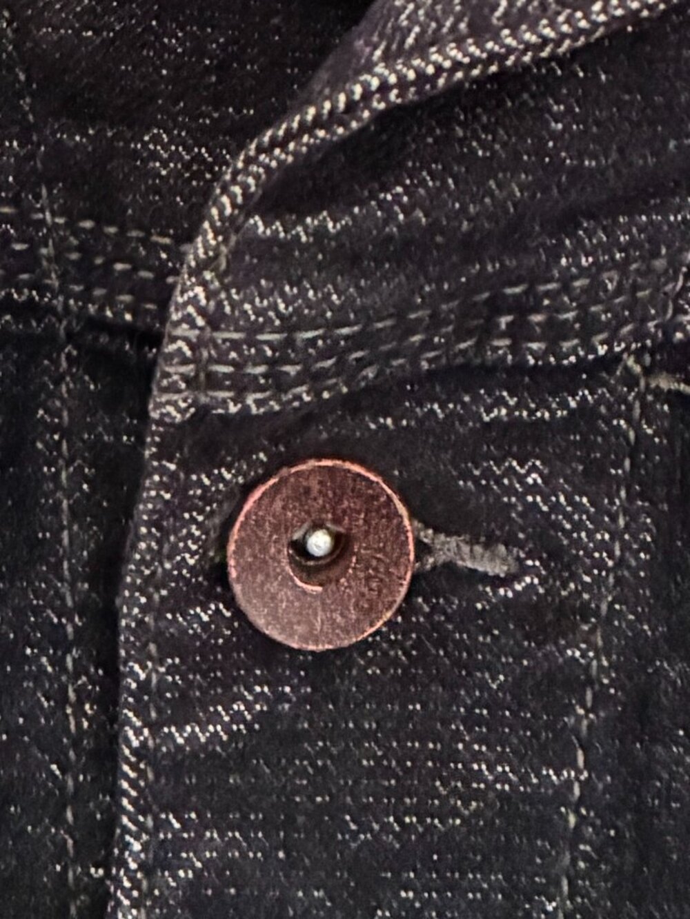 CQW Jeans Black Denim Only The Brave Trucker Jacket Men's Size Large Slim Fit - Picture 7 of 8